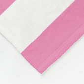 Navy & Roze Monogram Stripe | Fleece Blanket (Hoek)