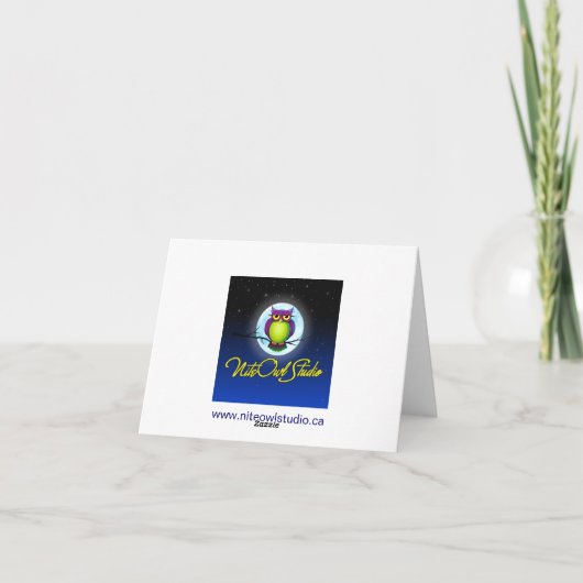 Navy, Roze, Witte Bloemen Bedankkaart (Achterkant)