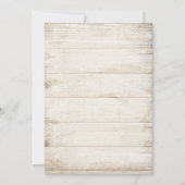 Navy & Rust Boho Floral, Light Wood Weddenschap Kaart (Achterkant)