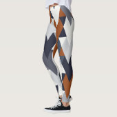 Navy Rust geometrie II A Leggings (Links)