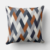 Navy Rust geometrie VI Kussen (Achterkant)