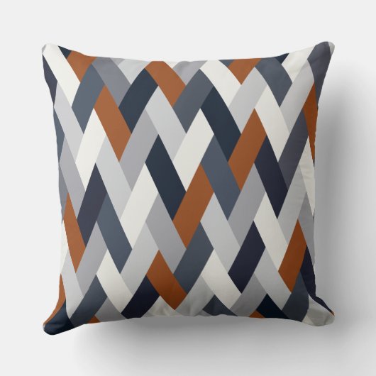 Navy Rust geometrie VI Kussen (Achterkant)