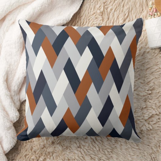 Navy Rust geometrie VI Kussen (Deken)