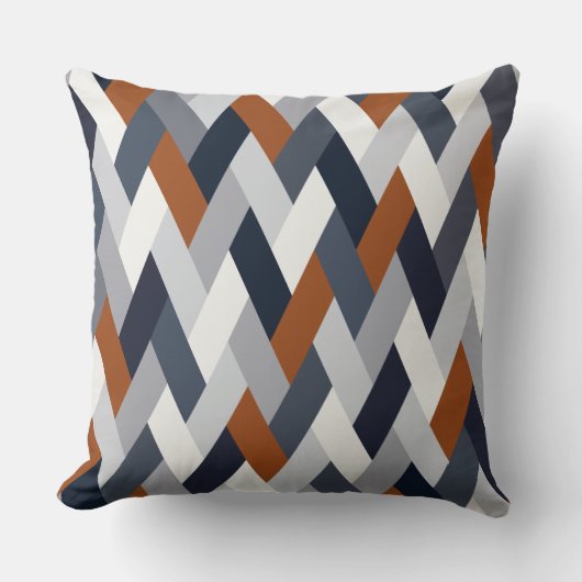 Navy Rust geometrie VI Kussen (Voorkant)