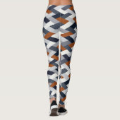 Navy Rust Geometry VIB B Leggings (Achterkant)