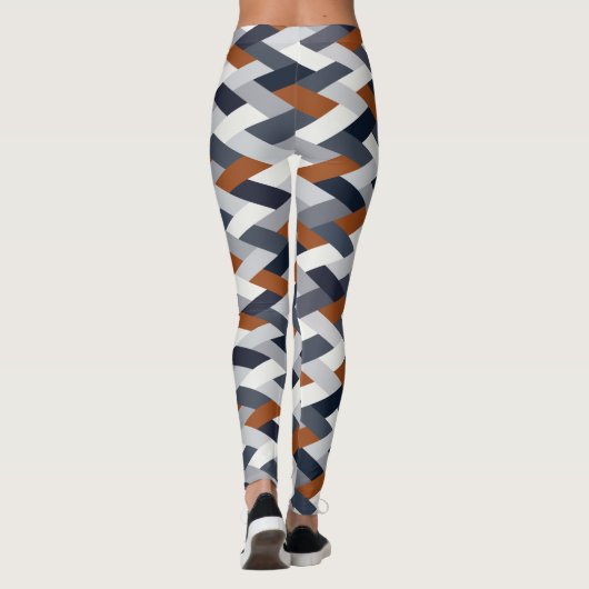 Navy Rust Geometry VIB B Leggings (Achterkant)