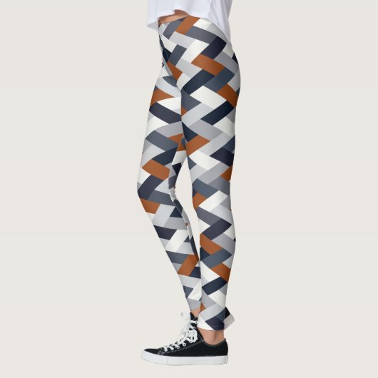 Navy Rust Geometry VIB B Leggings (Links)
