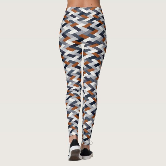Navy Rust Geometry VIB C Leggings (Achterkant)