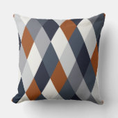 Navy Rust Geometry VII Kussen (Voorkant)