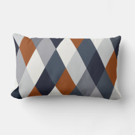 Navy Rust Geometry VIIA Kussen