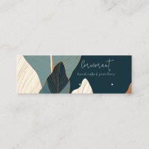 Navy Rust Goud Tropische Stud Loop Oorbel Display