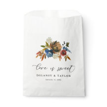 Navy Rust Waterverf Boho Floral Gepersonaliseerd