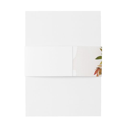 Navy & Rust Waterverf Boho Floral gepersonaliseerd Uitnodigingen Wikkel (Achterkant Voorbeeld)