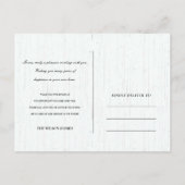 NAVY RUSTIC FLORAL BIRDHOUSE MAKELAAR BEDANKT AANKONDIGINGSKAART (Achterkant)