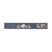 Navy Rustic Herfst Blue Pumpkin Burgundy Floral (Individueel)