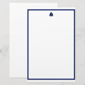 Navy Sailboot Briefpapier (Voorkant / Achterkant)