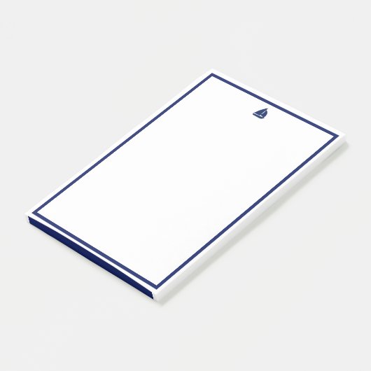 Navy Sailboot Post-it® Notes (Schuin)