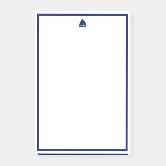 Navy Sailboot Post-it® Notes (Voorkant)