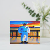 Navy Sailor Briefkaart (Staand voorkant)