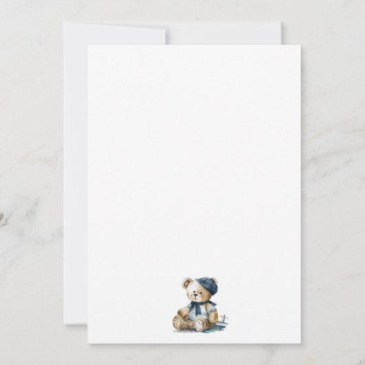 Navy Sailor Nautical Beer Baby shower Uitnodiging (Achterkant)