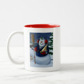 Navy Sailor Snowman Holiday Mok (Links)