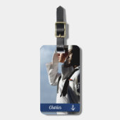 Navy Sailors - Gepersonaliseerd Bagagelabel (Voorkant verticaal)