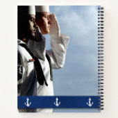 Navy Sailors - Gepersonaliseerd Notitieboek (Achterkant)