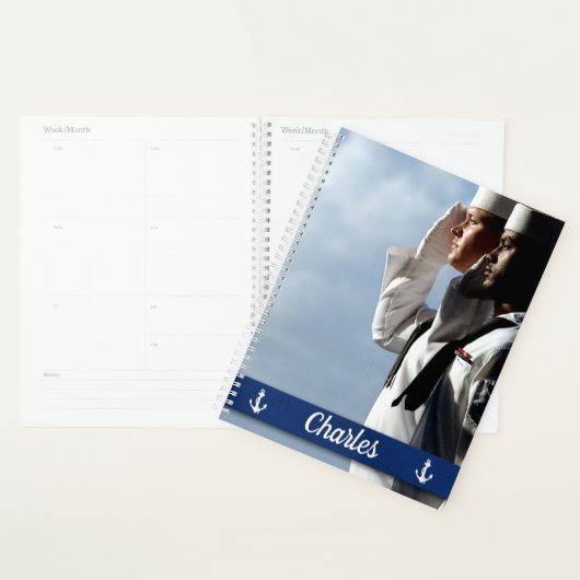Navy Sailors - Gepersonaliseerd Planner (Display)
