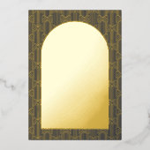 Navy Save The Date Gold Foil Kaart (Voorkant)