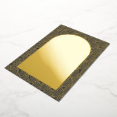 Navy Save The Date Gold Foil Kaart (Gedraaid)