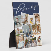 Navy Scattered Foto Collage Familie Fotoplaat (Zijkant)