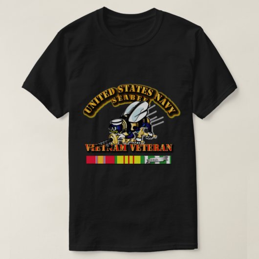 Navy - Seabee - Vietnam Veteraan T-shirt (Design voorkant)