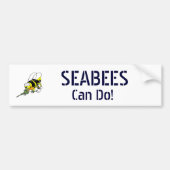 Navy Seabees kan dat. Bumpersticker (Voorkant)