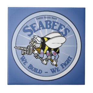 Navy Seabees Tegeltje