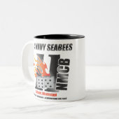 Navy Seabees Tweekleurige Koffiemok (Voorkant links)