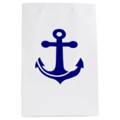 Navy Ship Anchor Nautical Medium Cadeauzakje (Voorkant)