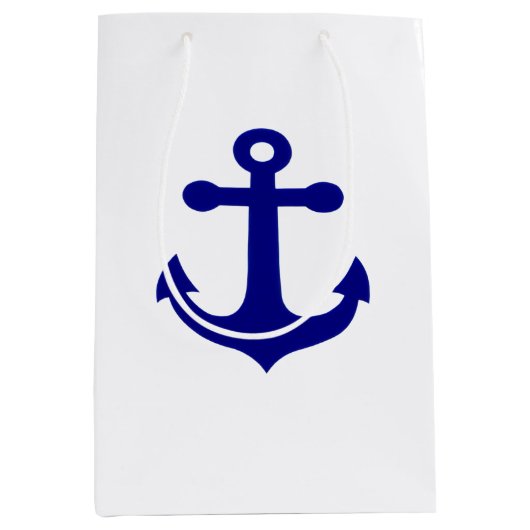 Navy Ship Anchor Nautical  Medium Cadeauzakje (Voorkant)