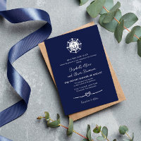 Navy Ship's Wheel & Anker Touw Hart Nautisch