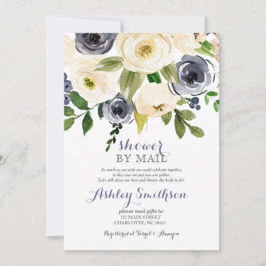 Navy Shower per Mail vrijgezellenfeest Kaart (Voorkant)