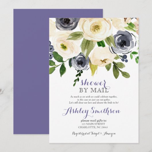 Navy Shower per Mail vrijgezellenfeest Kaart (Voorkant / Achterkant)