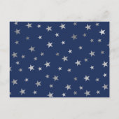 Navy Silver Star Book Request Kaart, boeken voor b Uitnodiging Briefkaart (Achterkant)