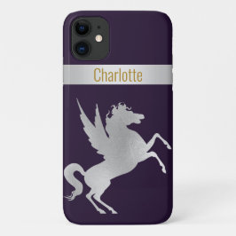 NAVY SILVER UNICORN IPHONE-HOESJE aanpasbaar Case-Mate iPhone Case