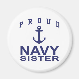 Navy Sister Magneet