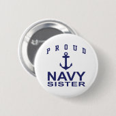 Navy Sister Ronde Button 5,7 Cm (Voorkant /achterkant)