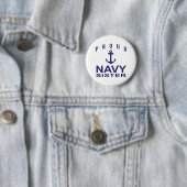 Navy Sister Ronde Button 5,7 Cm (In situ)