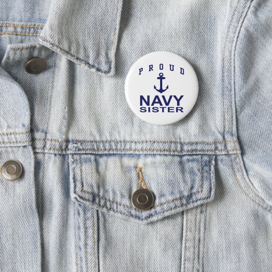 Navy Sister Ronde Button 5,7 Cm (In situ)