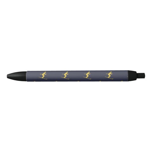 Navy Skier Zwarte Inkt Pen (Voorkant)