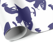Navy-Snowmobiler Cadeaupapier (Rol Hoek)