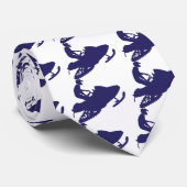 Navy-Snowmobiler Stropdas (Opgerold)