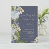 Navy Something Blue voor ik het doe Bruidsmeisjesf Kaart (Staand voorkant)